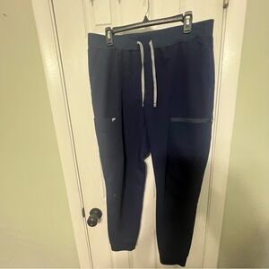 Fabletics Navy Jogger Pants with Drawstring Waist